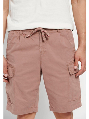 Funky Buddha Ανδρική Βερμούδα Cargo Ροζ FBM007-034-03
