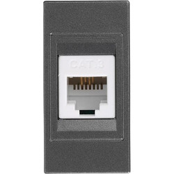 ΠΡΙΖΑ ΤΗΛΕΦΩΝΟΥ 1 MODULES RJ 11 ΓΡΑΦΙΤΗΣ