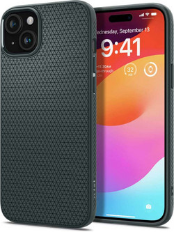 Spigen Liquid Air Back Cover Abyss Green (iPhone 15)