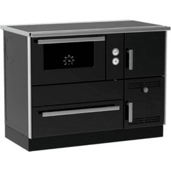 Alfa Plam Alfa Term 35 Anthracite-Left Ξυλόσομπα Καλοριφέρ με Φούρνο 32kW