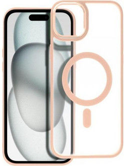 Θήκη κινητού Forcell Matte Mag Cover Compatible with MagSafe for iPhone 15 Plus Pink