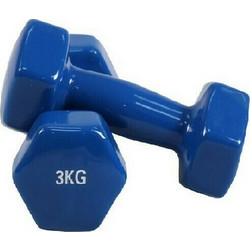Mds 024-3 Σετ Βαράκια Εξάγωνα Βινυλίου 2x3kg