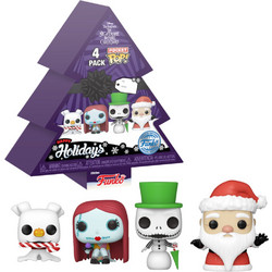 Funko Pocket Pop! The Nightmare Before Christmas Holiday Tree 4-Pack