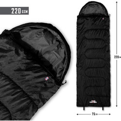 Pentagon Sentinel Sleeping Bag Μονό Καλοκαιρινό Μαύρο