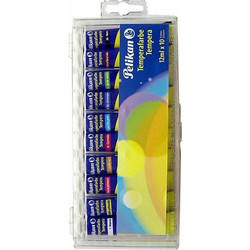 Σετ Πολύχρωμες Τέμπερες 12 ml Pelican - 10 Τεμαχίων
