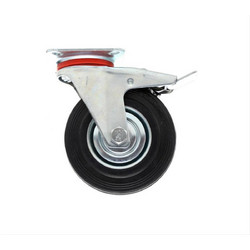 Ρόδα Περιστρεφόμενη 80mm 60kg Mε Φρένο
