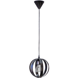 Heronia Lighting Κρεμαστό Φωτιστικό Οροφής Μονόφωτο Ασημί Lama-18 Pendel 1/L 34-0089