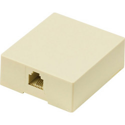 POWERTECH Πρίζα τηλεφώνου CAB-T027, RJ11 6p4c, μπεζ