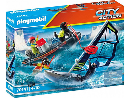 Playmobil City Action Διάσωση Ιστιοφόρου με Φουσκωτό Σκάφος για 4-10 Ετών 70141