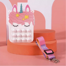 Icon Τσαντάκι Anti-Stress Unicorn Fancy Λευκό
