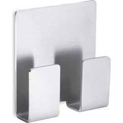 Άγκιστρο Μπάνιου Διπλό Apesso 40135 5,5x1,7x5,8cm Inox Zack Ανοξείδωτο Ατσάλι