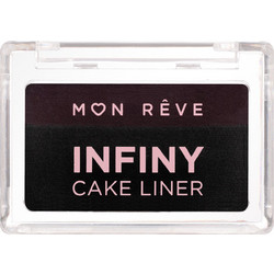 Mon Reve Infiny Cake Liner 01 Deep Black & Brown Eyeliner Gel 3gr