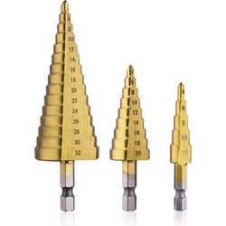 Σετ Κωνικά Τρυπάνια Τιτανίου (4-12mm) (4-20 mm) (4-32 mm) 14242-3