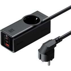 Mcdodo 4in1 70W GaN Surge Protection Power Strip EU - Μονόπριζο με 1 x Υποδοχή AC με Καλώδιο 150cm / Ταχυφορτιστής με 1 x USB-A / 2 x Type-C - 70W - Black (CH-4620)