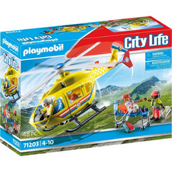 Playmobil City Life Ελικόπτερο Πρώτων Βοηθειών για 4-10 Ετών 71203