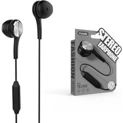Yookie YK1060 Handsfree Earbud 3.5mm Black