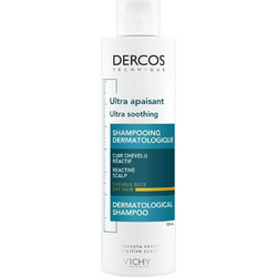 Vichy Dercos Ultra Soothing Σαμπουάν για Προστασία Χρώματος κατά της Ξηροδερμίας για Ξηρά Λεπτά & Βαμμένα Μαλλιά 200ml