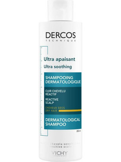 Vichy Dercos Ultra Soothing Σαμπουάν για Προστασία Χρώματος κατά της Ξηροδερμίας για Ξηρά Λεπτά & Βαμμένα Μαλλιά 200ml
