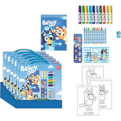 Bluey colouring stationery set