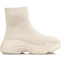 Miss NV Γυναικεία Sneakers Chunky Μποτάκια Εκρού V49-14350-36