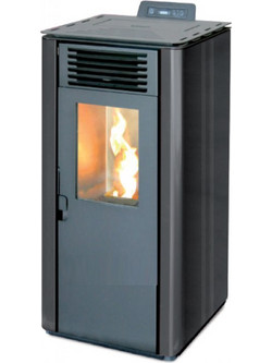 Adler Linea Round 10 Black Σόμπα Pellet 8.87kW