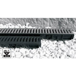 Stamplast Κανάλι Με Inox Σχάρα 11Χ100/5,7cm PP1106 STAMPLAST PP1106