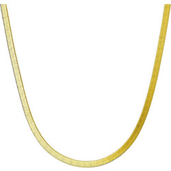 Αλυσίδα 4mm επίχρυση 45cm ατσάλι 316L