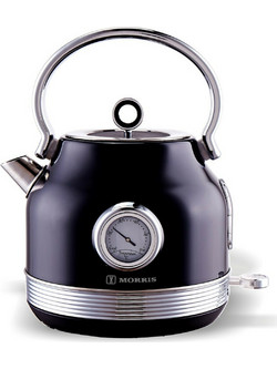 Morris Retro R20831WKK Ανοξείδωτος Βραστήρας 1.7lt 2200W Μαύρος