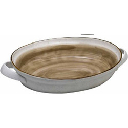 HFA Country Πυρίμαχο Ταψί Οβάλ 40cm Καφέ