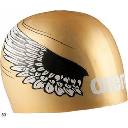 POOLISH MOULDED SILICONE ARENA CAP GOLD