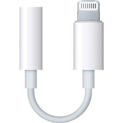 Apple Μετατροπέας Lightning male σε 3.5mm female Λευκό
