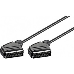 GOOBAY καλώδιο Scart 21pin σε Scart 21pin 11702, 1.5m, μαύρο 11702