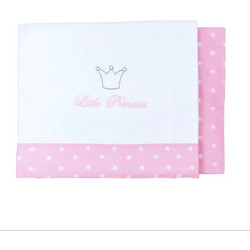 Baby Star Σετ Βρεφικά Σεντόνια Λίκνου Βαμβακερά 75x100 Little Princess Pink