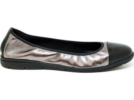 Bigshoes GA1133-03 Ανατομική Δερμάτινη Μπαλαρίνα Μπρονζέ