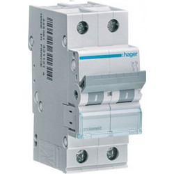 Αυτόματη Ασφάλεια C 6Ka 2x10Α MCN210 Hager MCN210