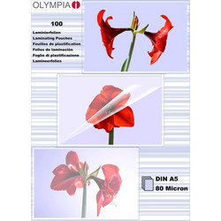 1x100 Olympia Laminating pouches DIN A5 80 micron 9167