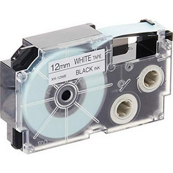 Casio XR-12 WE 12 mm black on white (XR-12WE1)