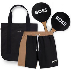 BOSS ΣΕΤ ΜΑΓΙΩ BEACH BALL SET ΜΑΥΡΟ-ΜΠΕΖ
