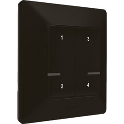 LEGRAND Valena Life Ασύρματος Διακόπτης 4 Σεναρίων with Netatmo Black