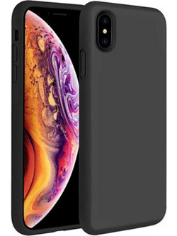 Θήκη Rubber Ενισχυμένης Σιλικόνης για iPhone X/ Xs Μαύρο