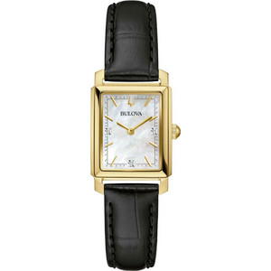 Bulova Γυναικείο Ρολόι με Μαύρο Δερμάτινο Λουράκι 97P166 Bulova Γυναικείο Ρολόι με Μαύρο Δερμάτινο Λουράκι 97P166
