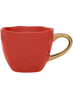Φλυτζάνι Εσπρέσο Good Morning Cup Κεραμικό Raspberry/ Χρυσό O6.3 x5.2 cm Urban Nature Culture Amsterdam