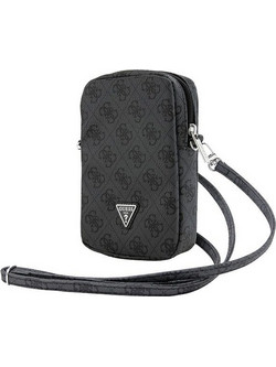Guess Τσάντα GUWBZP4GFTSK μαύρη/black Zip 4G Triangle