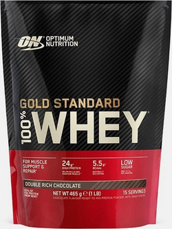 Optimum Nutrition Gold Standard 100% Whey Double Rich Chocolate Πρωτεΐνη Ορού Γάλακτος Γράμμωσης 450gr