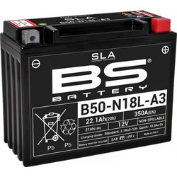 BS Μπαταρία Μοτοσυκλέτας 350A 22Ah B50N18L-A3