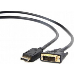 Gembird video cable adapter 1.8 m DisplayPort DVI Black (CC-DPM-DVIM-6)