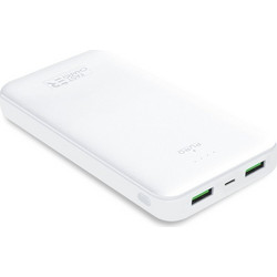 Puro Li-Poly Power Bank 20000mAh 12W με 2 Θύρες USB-A & Θύρα USB-C White