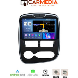 Carmedia CM81036-13 Renault Clio 2012-2019 Ηχοσύστημα Αυτοκινήτου με Οθόνη Αφής & GPS