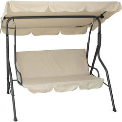 Velco Τριθέσια Κούνια Μεταλλική Μπεζ 36-10225-4/10A