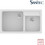 Sanitec Classic 317 Επικαθήμενος Νεροχύτης Γρανίτη Ματ White 90x51cm